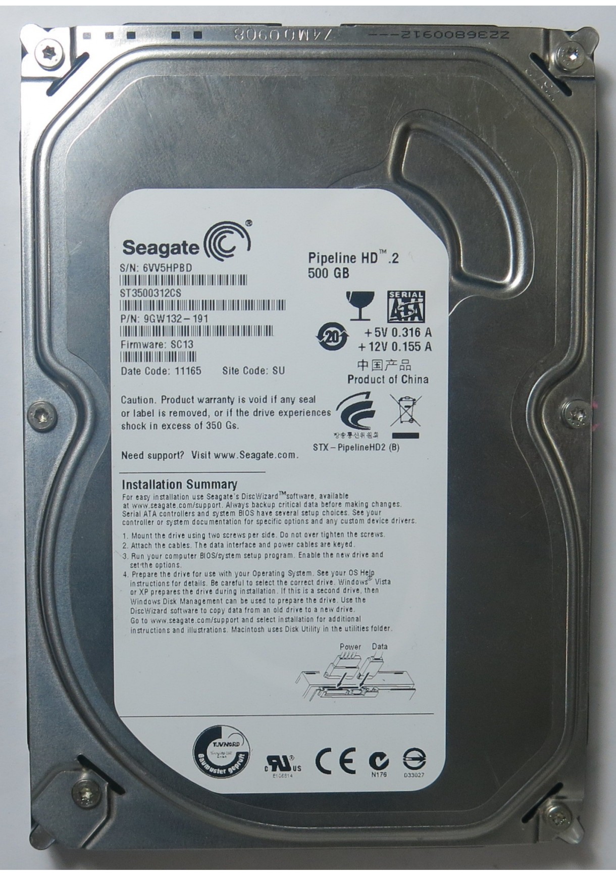 seagate serial number check